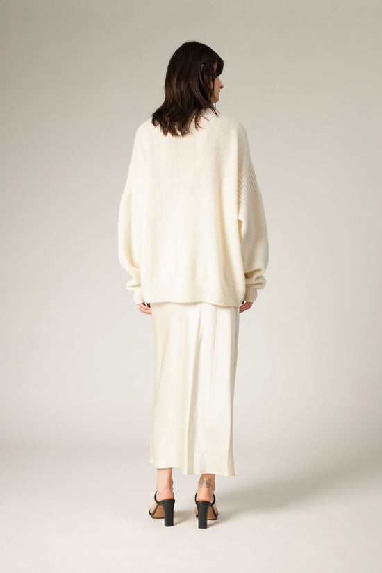 OFF WHITE -- Riley Oversized Cashmere Cardigan for Women
