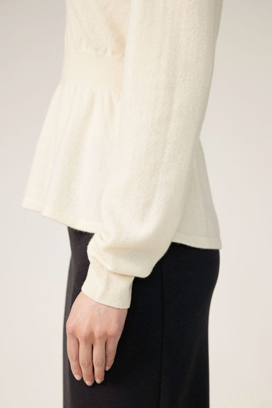 OFF WHITE -- accent cashmere sweater