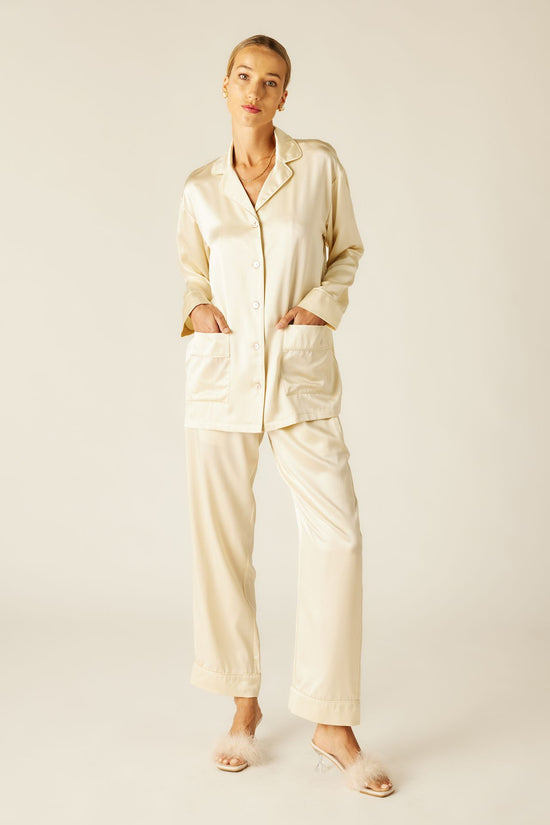 CHAMPAGNE -- Silk Pajama Set for Women
